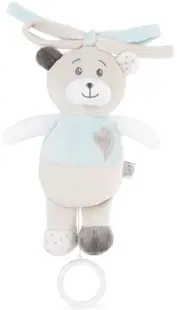 Jucărie muzicală de pluș Tedsy - Ursuleț albastru, 21 cm