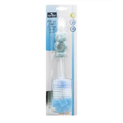 Perie de curatat biberoane tetine si cani Bear Moonlight Blue