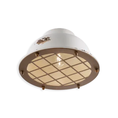 Plafoniera, lampa de tavan RETRO INDUSTRIAL FINISH VIB - VINTAGE BIANCO C1760