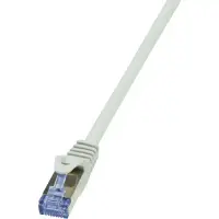 Cablu S/FTP LOGILINK Cat7, LSZH, cupru, 600MHz, mufe RJ45 Cat6a, 2 m, gri, AWG26, dublu ecranat CQ4052S