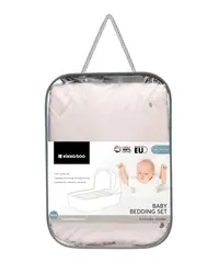 Set lenjerie copii cu 6 piese KikkaBoo Hedge-Hugs 80x40 cm din bumbac ranforce certificat OEKOTEX,compatibila patut co-sleeper sau landou,contine pernafata de pernacearceafhusa pilotapilotaprotectie impermeabila