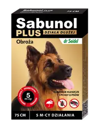 Sabunol PLUS, Zgarda Antiparazitara Caini 26-50 kg (75cm)