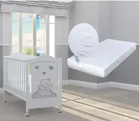 Pătuț Bambino Casa - Dolce Mio Grigio + cadou saltea Primavera Baby Luxe