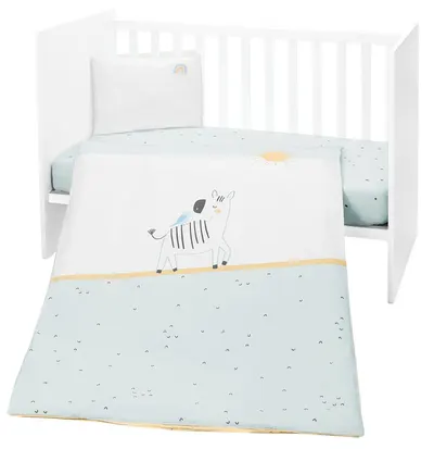 Set dormitor bebelus din 3 piese KikkaBoo Stripy Friends