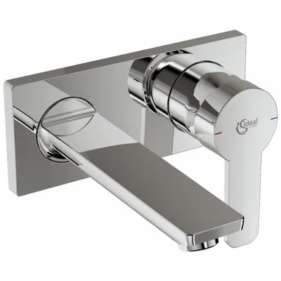 Baterie pentru lavoar, crom, de perete, monocomanda, Ideal Standard Gio