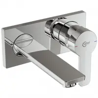 Baterie pentru lavoar, crom, de perete, monocomanda, Ideal Standard Gio