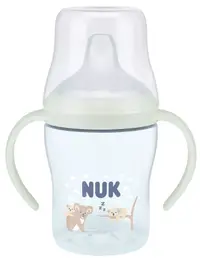 Biberon NUK Perfect Match - Cu duză de suc, TC, РР, 150 ml, Glow in the Dark, Koala