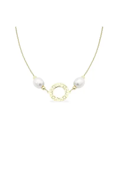 Colier la baza gatului PERSIAN NIGHTS cu perle veritabile de cultura - aur 14K - Galben