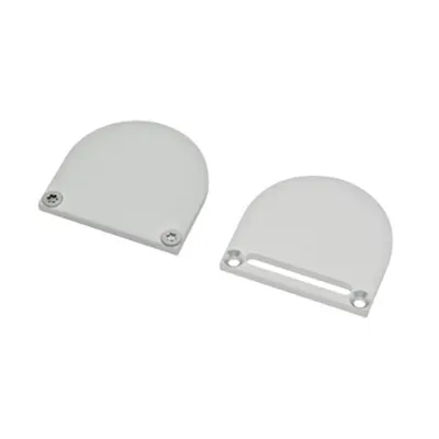 Profile end cap CLF round with longhole incl. Screws