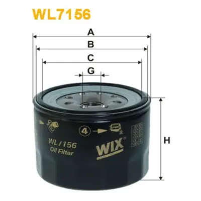 Filtru ulei WIX FILTERS WL7156
