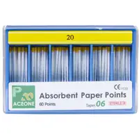 Conuri .06 Taper, Hartie, pentru Uscarea Canalelor Radiculare, Galben, Prima, 60 Bucati