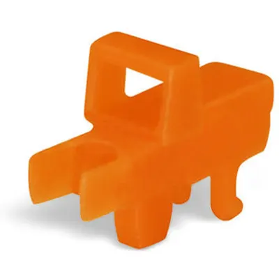 Lock-out; prevents reclosing of slide link; Snap-in type; for 2002 and 2005 Series; orange