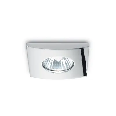 Spot incastrat Hip Hop, L:85 mm, 50W, dulie GU10, Patrat, Crom