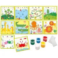 Set creativ - Decoreaza si picteaza cu amprenta