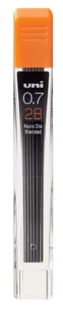 Grafit pentru creioane automatice Uniball Nano Dia – 2B, 0.7 mm
