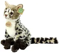 Jucărie de pluș Rappa Eco Friends - Genetă tigru, așezată, 28 cm