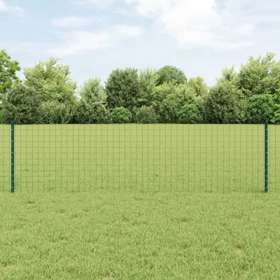vidaXL Stâlp de gard încorporat 5 buc. Verde 100 cm