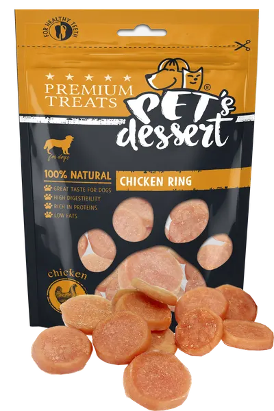 Pet s Desert Dog Chicken Ring 80G LSC-04