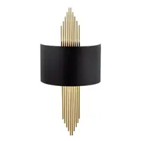 Aplică de perete neagră/aurie Rayi – Opviq lights