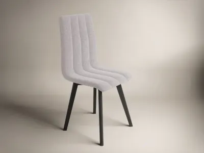 Scaun Karma Tapitat Gri Deschis Negru