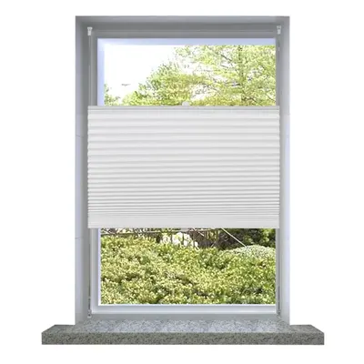 Jaluzea plisse, alb, 90x100 cm, pliuri