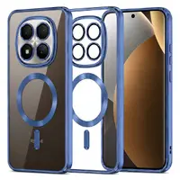 Husa MagSafe pentru Xiaomi Poco M8 Pro / Redmi Note 15 Pro+ 5G, Techsuit, Luxury Crystal, Albastra Inchis