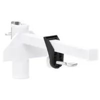 Gossi clema de umbrela pentru balcon, alb, 38 mm, otel