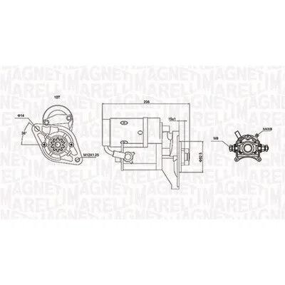 Starter Magneti Marelli 063721089010