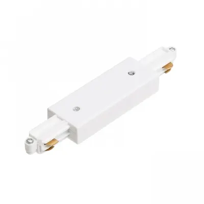 Sistem iluminat pe sina conector drept cu alimentare-in alb 230V