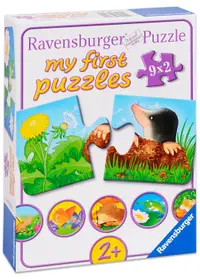 Puzzle Ravensburger din 9 x 2 piese - Animale in gradina