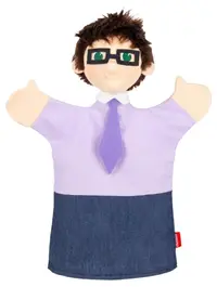 Păpușă de teatru Moravska ustredna Brno - Profesor, 29 cm