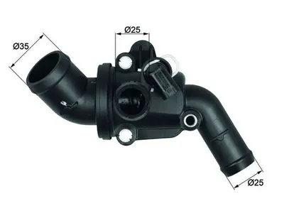 Termostat lichid racire (87 C, in carcasa) potrivit MERCEDES A (W169), B SPORTS TOURER (W245) 2.0 03.05-06.12