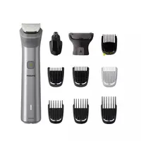 Aparat de tuns multifunctional 11 in 1 PHILIPS Multigroom Series 5000 MG5930/15, acumulator, autonomie 120 min, Gri antracit