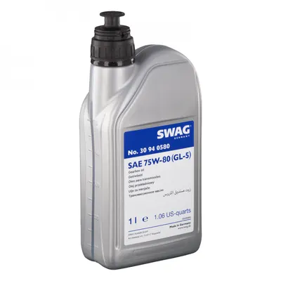 Ulei transmisie SWAG 75W80 GL-5 30 94 0580, galben, volum 1 litru 1L
