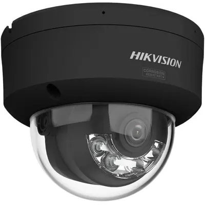 Camera de supraveghere IP Dome 6MP Smart Hybrid Light with ColorVu Hikvision DS-2CD2167G3-LIS2UY(2.8MM)/BK, lentila fixa 2.8mm