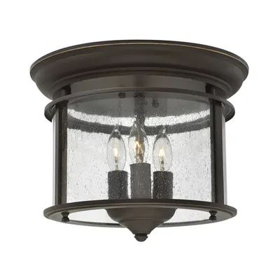 Corp de iluminat decorativ pentru exterior, Gentry 3 Light Flush Mount – Olde Bronze