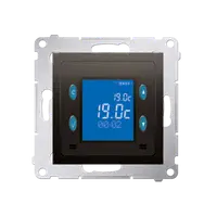 Termostat digital cu afisaj electronic si senzor interior (modul); 16 (2) A, 230V ~; bronz mat metalizat