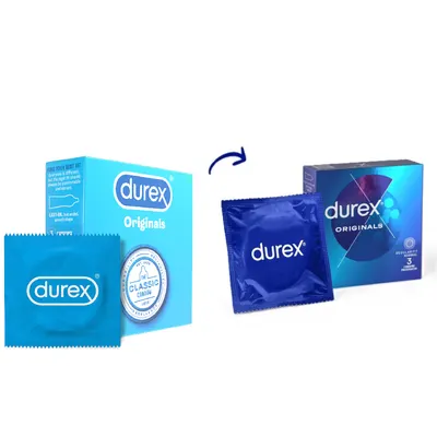 Prezervative Originals, 3 bucati, Durex