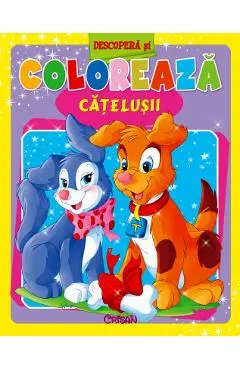 Descopera si coloreaza catelusii