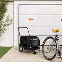 Gossi remorca bicicleta animale companie, negru, textil oxford/fier