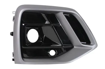 Grila bara Fata Dreapta RS, cu orificii senzori parcare, plastic, negru lucios titan potrivit AUDI Q5 06.16- 01.17-10.20