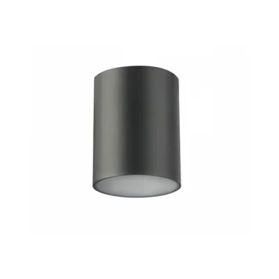 Spot - Ceiling luminaire LENTO, alum, 100×130, IP54, MAX.35W, round, graphite