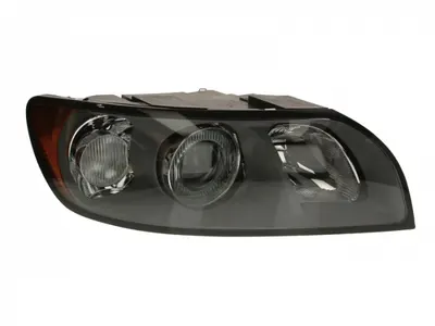 Far dreapta (H7 HB3, electric, cu motoras, fundal negru) VOLVO S40, V50 2004-2007