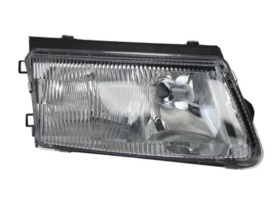 Far dreapta potrivit VW PASSAT 1996-2000 - (H4/H7, reglaj electric, manual, fundal argintiu)