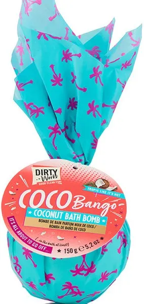 Dirty Works Bombă de baie Coco-Bango Coconut, 150 g