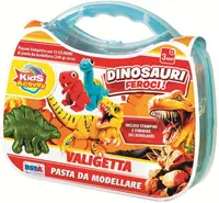 Kit de modelare RS Toys - Dinozauri, 12 culori, 240 g