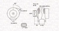 Alternator (14v, 100a) Opel Astra H, Astra H Gtc, Corsa C, Corsa D, Meriva A, Tigra 1.0-1.4lpg Intre 2004-2014