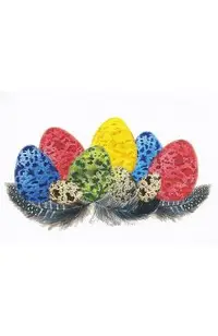Felicitare: Oua colorate