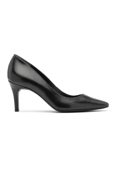 Pantofi de piele cu varf ascutit Madelyn - Negru