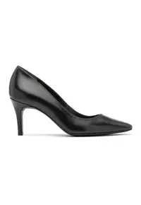 Pantofi de piele cu varf ascutit Madelyn - Negru